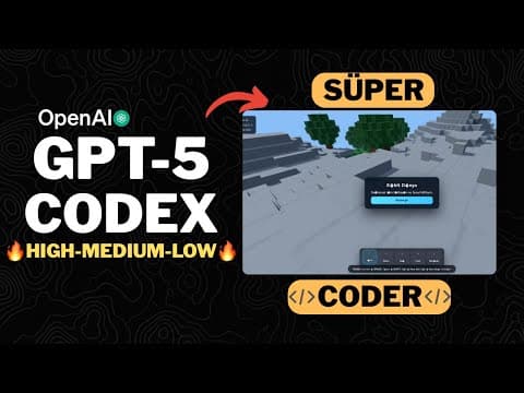 OpenAI GPT-5 Codex: Yeni SOTA Kodlama Modeli
